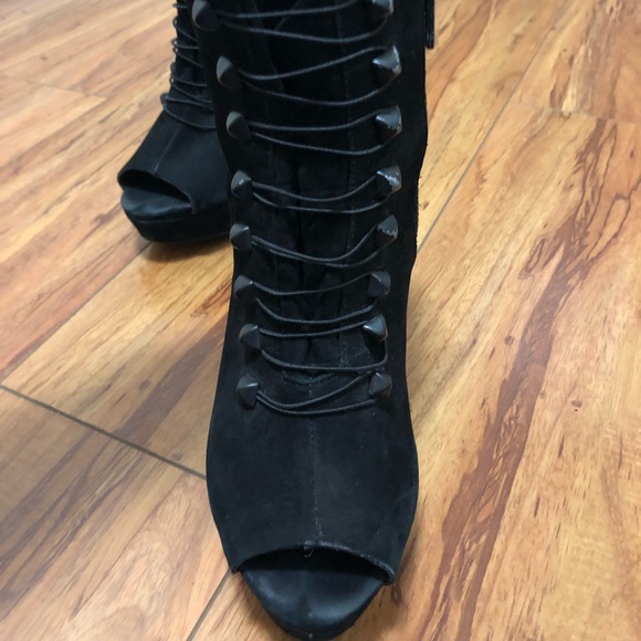 Ellus Deluxe Open Toe Boots - Picture 4 of 7